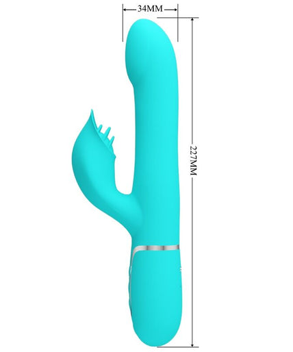 PRETTY LOVE - RABBIT VIBRATOR PEARLS AQUA GREEN PRETTY LOVE - RABBIT VIBRATOR PEARLS AQUA GREEN