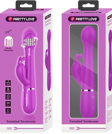 PRETTY LOVE - DEJON RABBIT VIBRATOR 3 IN 1 MULTIFUNCTION VIOLET PRETTY LOVE - DEJON RABBIT VIBRATOR 3 IN 1 MULTIFUNCTION VIOLET