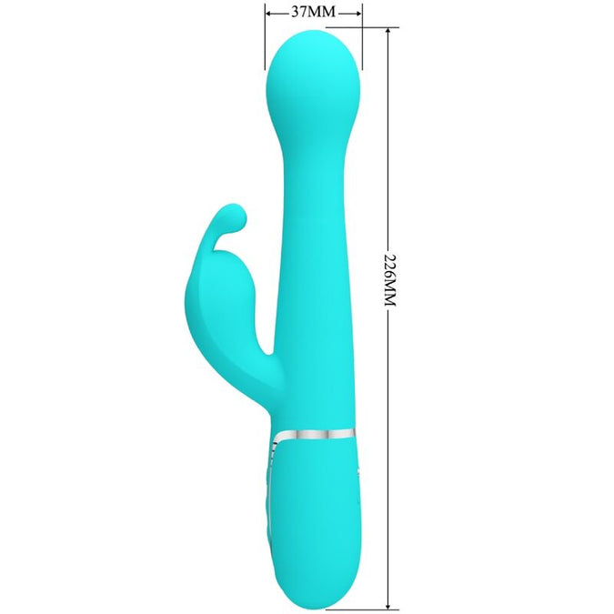Pretty Love – Dejon Rabbit Vibrator 3-in-1 Multifunctioneel Aqua Groen