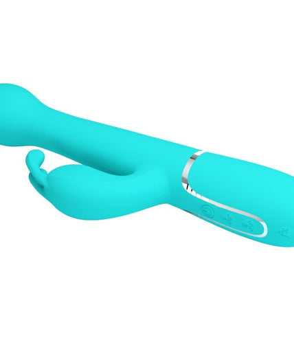 PRETTY LOVE - DEJON RABBIT VIBRATOR 3 IN 1 MULTIFUNCTION AQUA GREEN PRETTY LOVE - DEJON RABBIT VIBRATOR 3 IN 1 MULTIFUNCTION AQUA GREEN