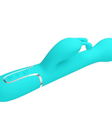 PRETTY LOVE - DEJON RABBIT VIBRATOR 3 IN 1 MULTIFUNCTION AQUA GREEN PRETTY LOVE - DEJON RABBIT VIBRATOR 3 IN 1 MULTIFUNCTION AQUA GREEN