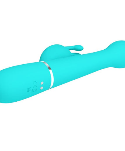 PRETTY LOVE - DEJON RABBIT VIBRATOR 3 IN 1 MULTIFUNCTION AQUA GREEN PRETTY LOVE - DEJON RABBIT VIBRATOR 3 IN 1 MULTIFUNCTION AQUA GREEN