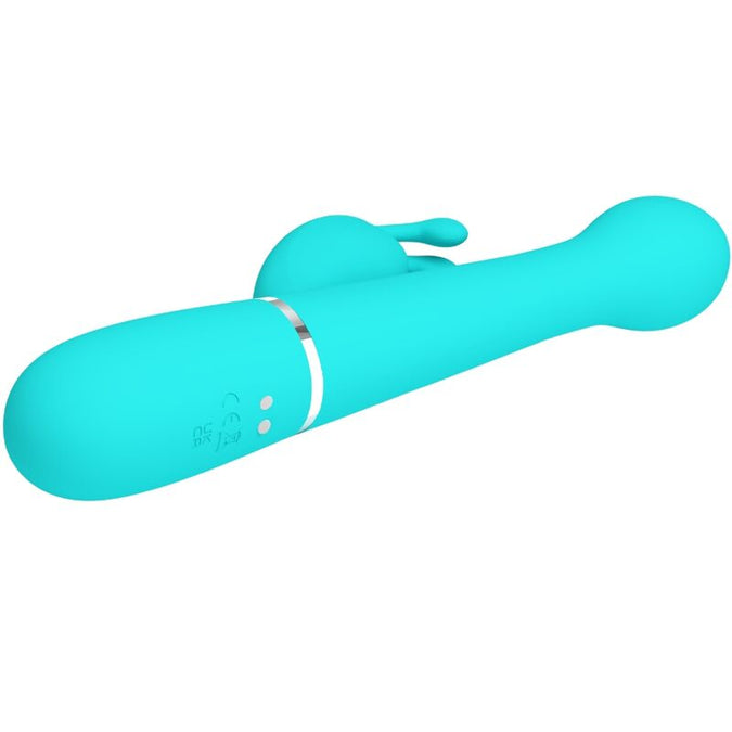 Pretty Love – Dejon Rabbit Vibrator 3-in-1 Multifunctioneel Aqua Groen