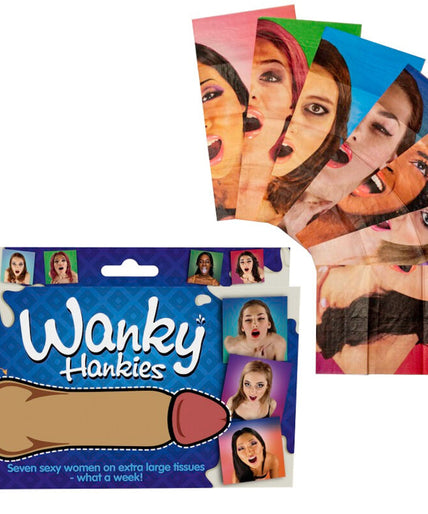 SPENCER & FLEETWOOD - WANKY HANKIES 7 EXTRA LARGE WOMEN'S HANDKERCHIEFS SPENCER & FLEETWOOD - WANKY HANKIES 7 EXTRA LARGE WOMEN'S HANDKERCHIEFS