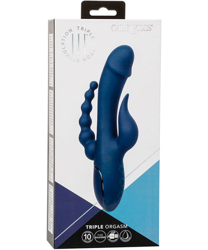 CALEXOTICS - VIBRATOR TRIPLE ORGASM BLUE CALEXOTICS - VIBRATOR TRIPLE ORGASM BLUE