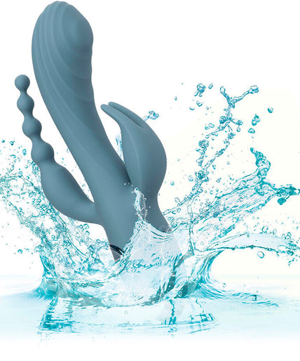CALEXOTICS - VIBRATOR TRIPLE ECSTASY GREY CALEXOTICS - VIBRATOR TRIPLE ECSTASY GREY