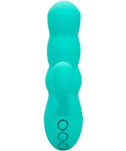 CALEXOTICS - DEL MAR DIVA VIBRATOR RABBIR AQUA GREEN BY CALIFORNIA DREAMING CALEXOTICS - DEL MAR DIVA VIBRATOR RABBIR AQUA GREEN BY CALIFORNIA DREAMING
