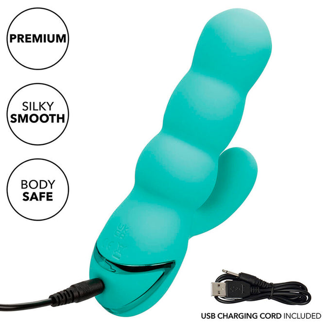 CALEXOTICS - DEL MAR DIVA VIBRATOR RABBIR AQUA GROEN DOOR CALIFORNIA DREAMING