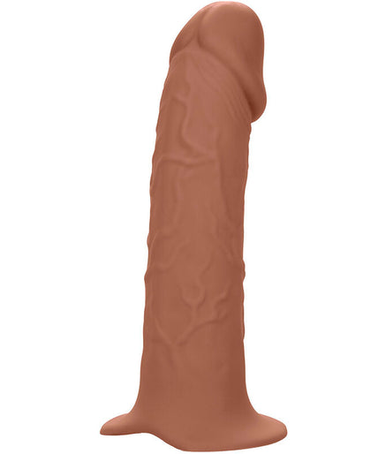 CALEXOTICS - PERFORMANCE MAXX LIFE-LIKE EXTENSION WITH HARNESS BROWN SKIN CALEXOTICS - PERFORMANCE MAXX LIFE-LIKE EXTENSION WITH HARNESS BROWN SKIN