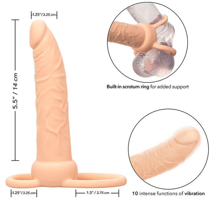 Calexotics – Performance Maxx Oplaadbare Dubbele Penetrator Licht Huid
