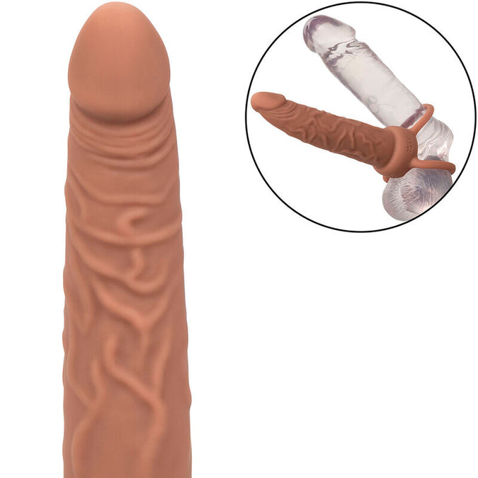 CALEXOTICS - PERFORMANCE MAXX OPLAADBARE DUBBELE PENETRATOR BRUINE HUID