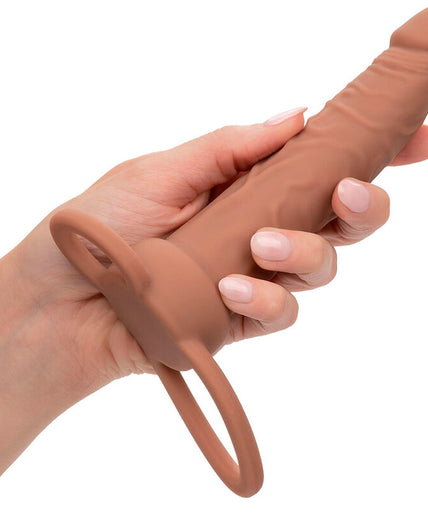 CALEXOTICS - PERFORMANCE MAXX RECHARGABLE DUAL PENETRATOR BROWN SKIN CALEXOTICS - PERFORMANCE MAXX RECHARGABLE DUAL PENETRATOR BROWN SKIN