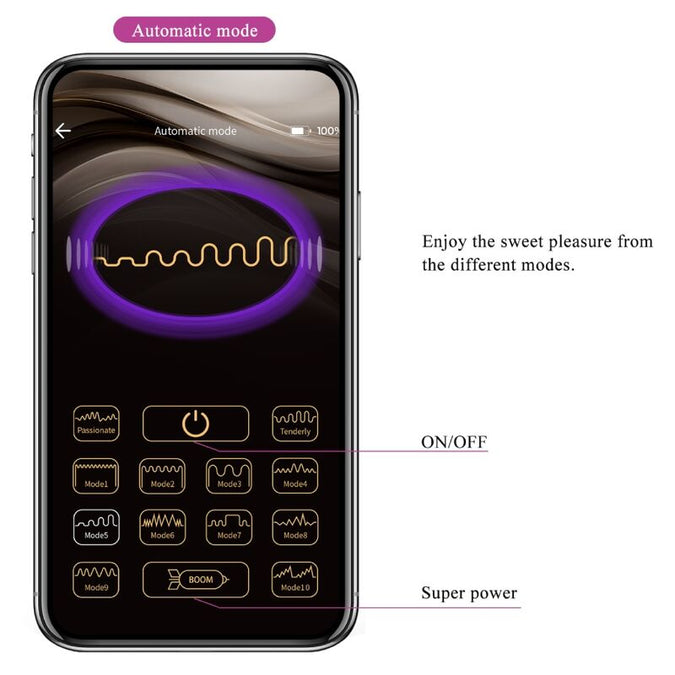 PRETTY LOVE - BAIRD G-SPOT 12 TRILLINGEN OPLAADBAAR LILA APP