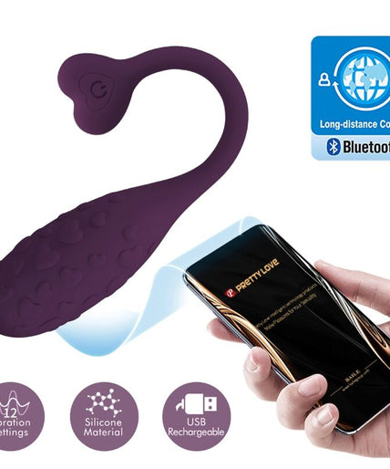 PRETTY LOVE - FISHERMAN APP CONTROLLED VIBRATING EGG LILA PRETTY LOVE - FISHERMAN APP CONTROLLED VIBRATING EGG LILA