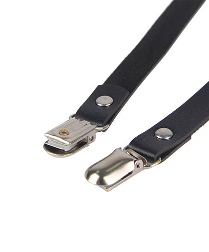SUBBLIME - LEATHER CHAINLEG HARNESS BLACK ONE SIZE SUBBLIME - LEATHER CHAINLEG HARNESS BLACK ONE SIZE
