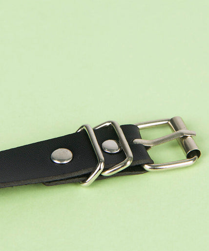 SUBBLIME - LEATHER CHAINBELT BLACK ONE SIZE SUBBLIME - LEATHER CHAINBELT BLACK ONE SIZE