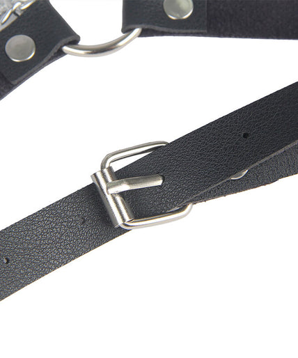SUBBLIME - LEATHER BELT HARNESS BLACK ONE SIZE SUBBLIME - LEATHER BELT HARNESS BLACK ONE SIZE