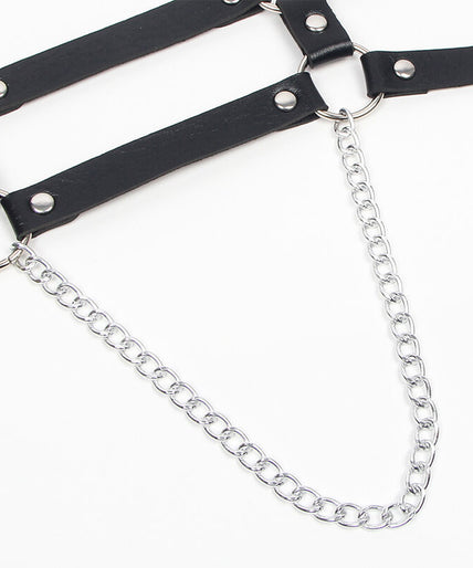 Subblime – Tuig met riemen en kettingdetails One Size Subblime – Tuig met riemen en kettingdetails One Size