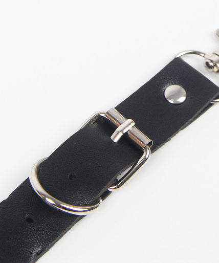 SUBBLIME - BELT AND GARTER HARNESS WITH RINGS AND CHAINDETAIL ONE SIZE SUBBLIME - BELT AND GARTER HARNESS WITH RINGS AND CHAINDETAIL ONE SIZE