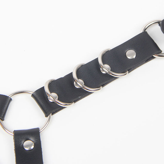 SUBBLIME - GORDEL- EN JARRETELHARNAS MET RINGEN EN KETTINGDETAIL ÉÉN MAAT