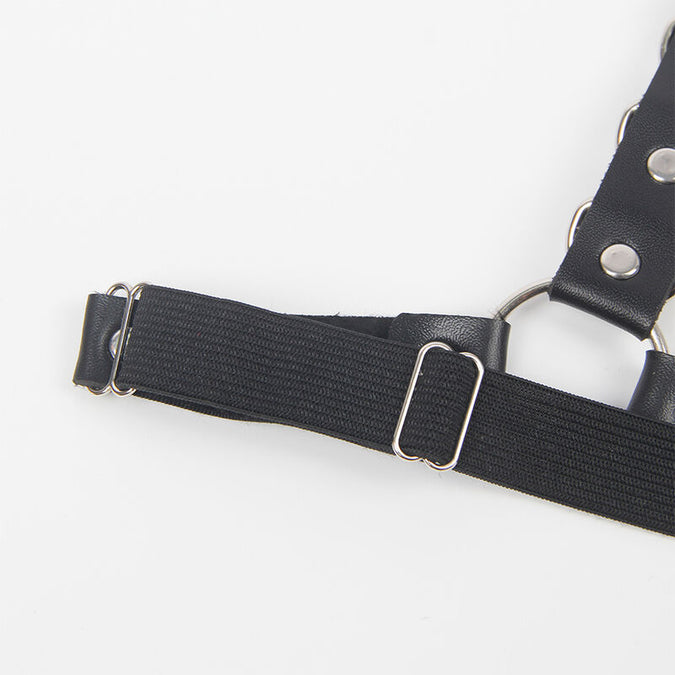 SUBBLIME - GORDEL- EN JARRETELHARNAS MET RINGEN EN KETTINGDETAIL ÉÉN MAAT