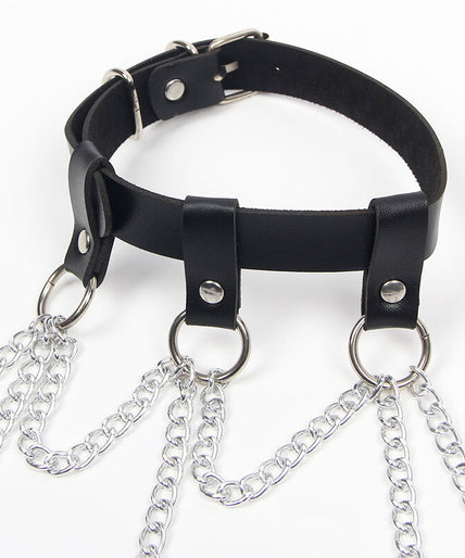 SUBBLIME - FULL BODY HARNESS WITH STAR CHAINDETAIL ONE SIZE SUBBLIME - FULL BODY HARNESS WITH STAR CHAINDETAIL ONE SIZE