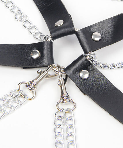 SUBBLIME - HARNESS BRA WITH CHAINDETAIL ONE SIZE SUBBLIME - HARNESS BRA WITH CHAINDETAIL ONE SIZE