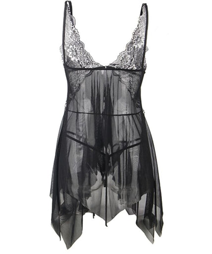 SUBBLIME - BABYDOLL FABRIC TULLE CHEST LACE L/XL SUBBLIME - BABYDOLL FABRIC TULLE CHEST LACE L/XL