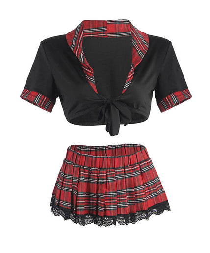 SUBBLIME - SEXY SCHOOLGIRL KOSTUUM MET TOP L/XL SUBBLIME - SEXY SCHOOLGIRL KOSTUUM MET TOP L/XL