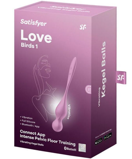 SATISFYER - LOVE BIRDS VIBRATING KEGEL BALLS PINK SATISFYER - LOVE BIRDS VIBRATING KEGEL BALLS PINK