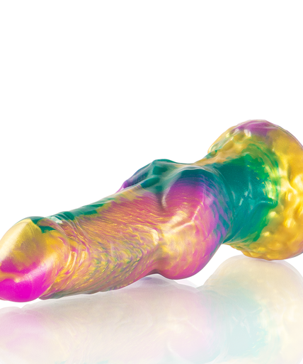EPIC - IRIS DILDO WITH RAINBOW TESTICLES OF PLEASURE EPIC - IRIS DILDO WITH RAINBOW TESTICLES OF PLEASURE
