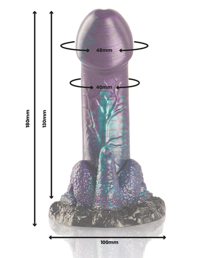 EPIC - BASILISK DILDO DOUBLE SCALY PLEASURE SMALL SIZE EPIC - BASILISK DILDO DOUBLE SCALY PLEASURE SMALL SIZE
