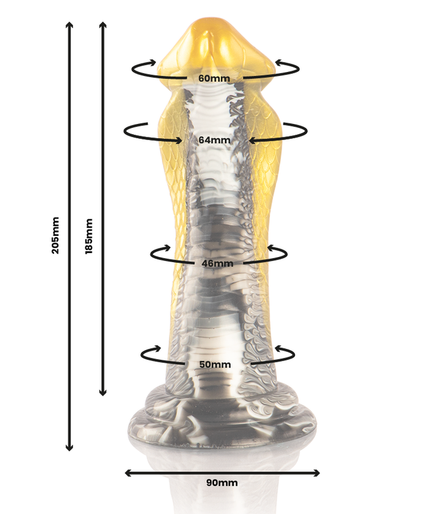 EPIC - DRAKON DILDO YELLOW COBRA EPIC - DRAKON DILDO YELLOW COBRA