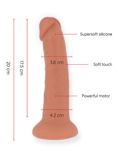 ONINDER - MEDIUM BOGOTÁ VIBRATOR DILDO 9 SPEEDS NATURAL 20 CM -O- 4.2 CM - FREE APP ONINDER - MEDIUM BOGOTÁ VIBRATOR DILDO 9 SPEEDS NATURAL 20 CM -O- 4.2 CM - FREE APP