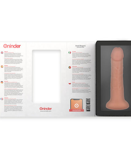 ONINDER - SMALL BOGOTÁ VIBRATOR DILDO 9 SPEEDS NATURAL 17.5 CM -O- 4 CM - FREE APP ONINDER - SMALL BOGOTÁ VIBRATOR DILDO 9 SPEEDS NATURAL 17.5 CM -O- 4 CM - FREE APP