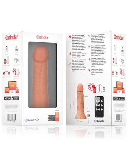 ONINDER - SMALL BOGOTÁ VIBRATOR DILDO 9 SPEEDS NATURAL 17.5 CM -O- 4 CM - FREE APP ONINDER - SMALL BOGOTÁ VIBRATOR DILDO 9 SPEEDS NATURAL 17.5 CM -O- 4 CM - FREE APP
