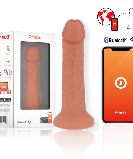 ONINDER - SMALL BOGOTÁ VIBRATOR DILDO 9 SPEEDS NATURAL 17.5 CM -O- 4 CM - FREE APP ONINDER - SMALL BOGOTÁ VIBRATOR DILDO 9 SPEEDS NATURAL 17.5 CM -O- 4 CM - FREE APP