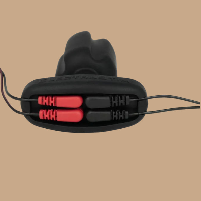 ELECTRASTIM - TARTARUS ANALE PLUG VIERPOLIGE SILICONEN ZWART