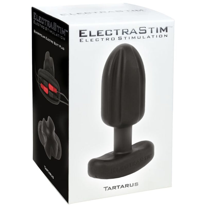 ELECTRASTIM - TARTARUS ANALE PLUG VIERPOLIGE SILICONEN ZWART