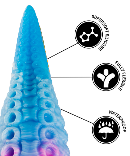 EPIC - PHORCYS BLUE TENTACLE DILDO SMALL SIZE EPIC - PHORCYS BLUE TENTACLE DILDO SMALL SIZE
