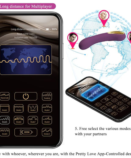 PRETTY LOVE - ETHAN RECHARGEABLE VIBRATOR LILA PRETTY LOVE - ETHAN RECHARGEABLE VIBRATOR LILA