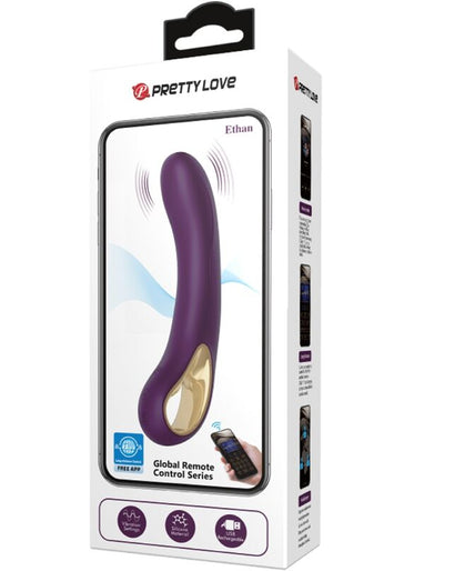 PRETTY LOVE - ETHAN RECHARGEABLE VIBRATOR LILA PRETTY LOVE - ETHAN RECHARGEABLE VIBRATOR LILA