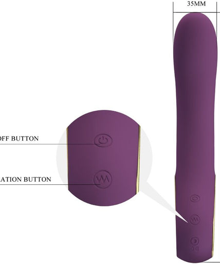 PRETTY LOVE - ETHAN RECHARGEABLE VIBRATOR LILA PRETTY LOVE - ETHAN RECHARGEABLE VIBRATOR LILA
