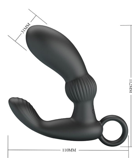 Pleasurements – Pretty Love – Cayla Prostate Vibrator With Remote Control – Black Pleasurements – Pretty Love – Cayla Prostate Vibrator With Remote Control – Black