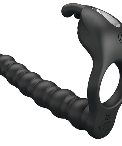 PRETTY LOVE - BLACKNEY PENISRING MET ZWARTE VIBRATORPLUG PRETTY LOVE - BLACKNEY PENISRING MET ZWARTE VIBRATORPLUG