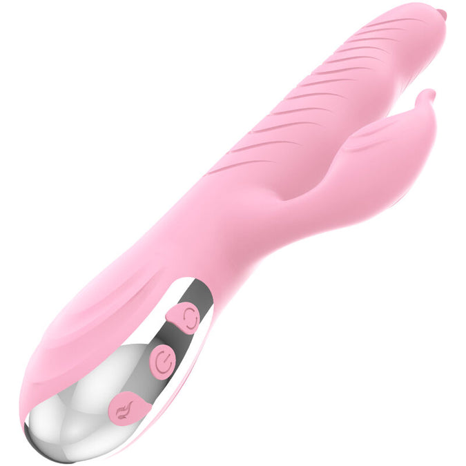 Armony – Marcia Vibrator & Stotende Dubbele Tong Met Warmte-effect Roze