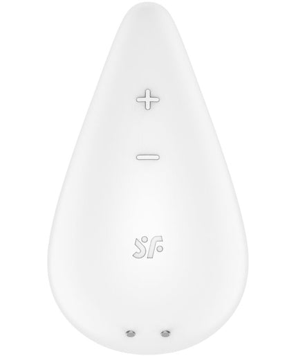 SATISFYER - DEW DROP VIBRATOR LAY-ON WHITE SATISFYER - DEW DROP VIBRATOR LAY-ON WHITE
