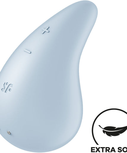 SATISFYER - DEW DROP VIBRATOR LAY-ON BLUE SATISFYER - DEW DROP VIBRATOR LAY-ON BLUE