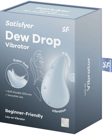 SATISFYER - DEW DROP VIBRATOR LAY-ON BLUE SATISFYER - DEW DROP VIBRATOR LAY-ON BLUE