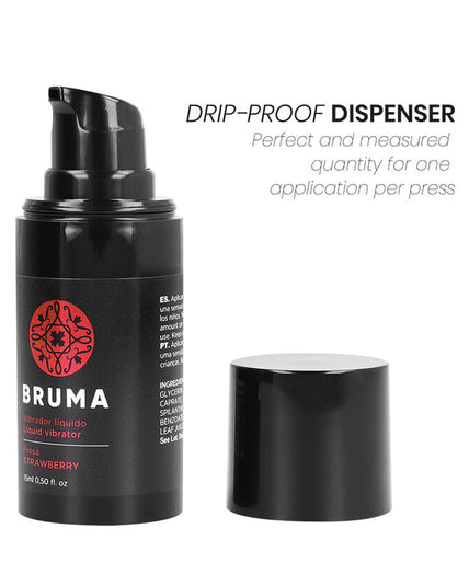 BRUMA - VLOEIBARE VIBRATOR ULTRA GLIJDEND AARDBEI 15 ML BRUMA - VLOEIBARE VIBRATOR ULTRA GLIJDEND AARDBEI 15 ML